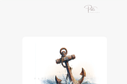 25 Sea Storm Clipart Set, a Decorative Illustration by Pati Charm Studio (Thumbnail 6 of 8)