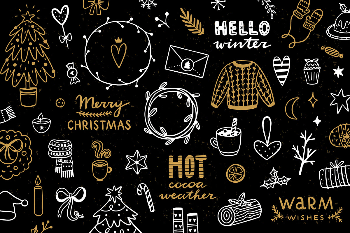 Winter Doodles, an Illustration by Redchocolate (Photo 6 of 12)