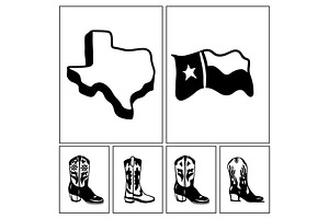 Texas State SVG Bundle, an Object Illustration by MilanaTT
