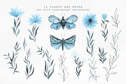 Blue MOON watercolor, an Object Illustration by LeriaArt watercolor (Thumbnail 4 of 8)