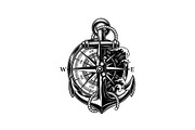 Nautical Anchor Compass Bundle, an Illustration by Creativeshirt (Thumbnail 27 of 31)