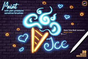 Neon Procreate Brushes, a Brush Add-On by Andrew Skoch Design (Thumbnail 2 of 12)