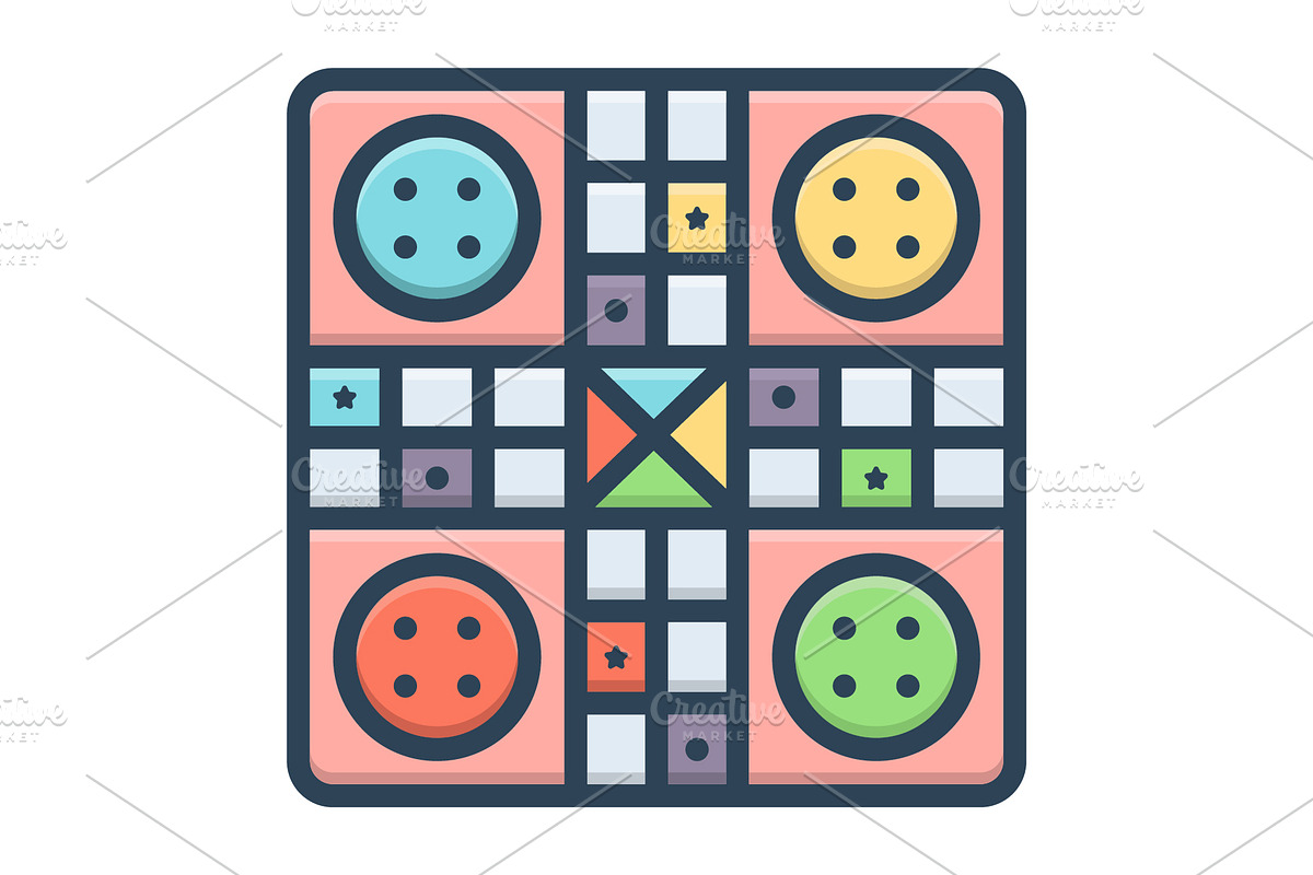 Ludo game color icon, a Duotone Icon by Creative priyanka
