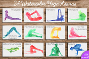 Watercolor Yoga Asanas, a Healthcare Illustration by Pippi Draws (Thumbnail 2 of 9)