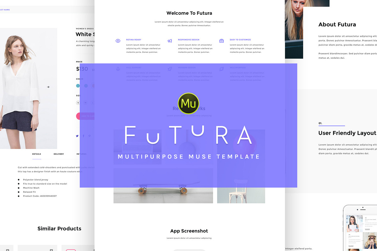 Futura - Responsive Muse Theme, a HTML Template by WellMadePixel
