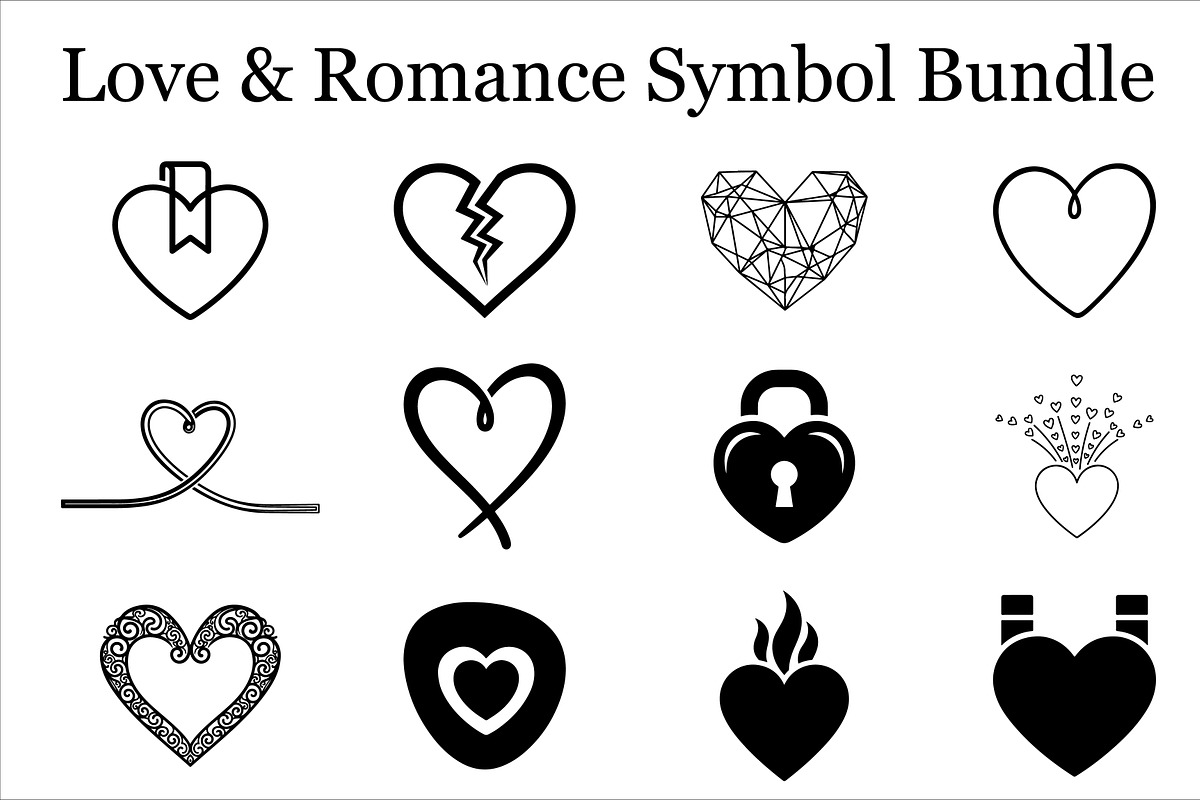 Valentine Romantic Icons Set, a Graphic by Designer_Momina (Photo 3 of 3)