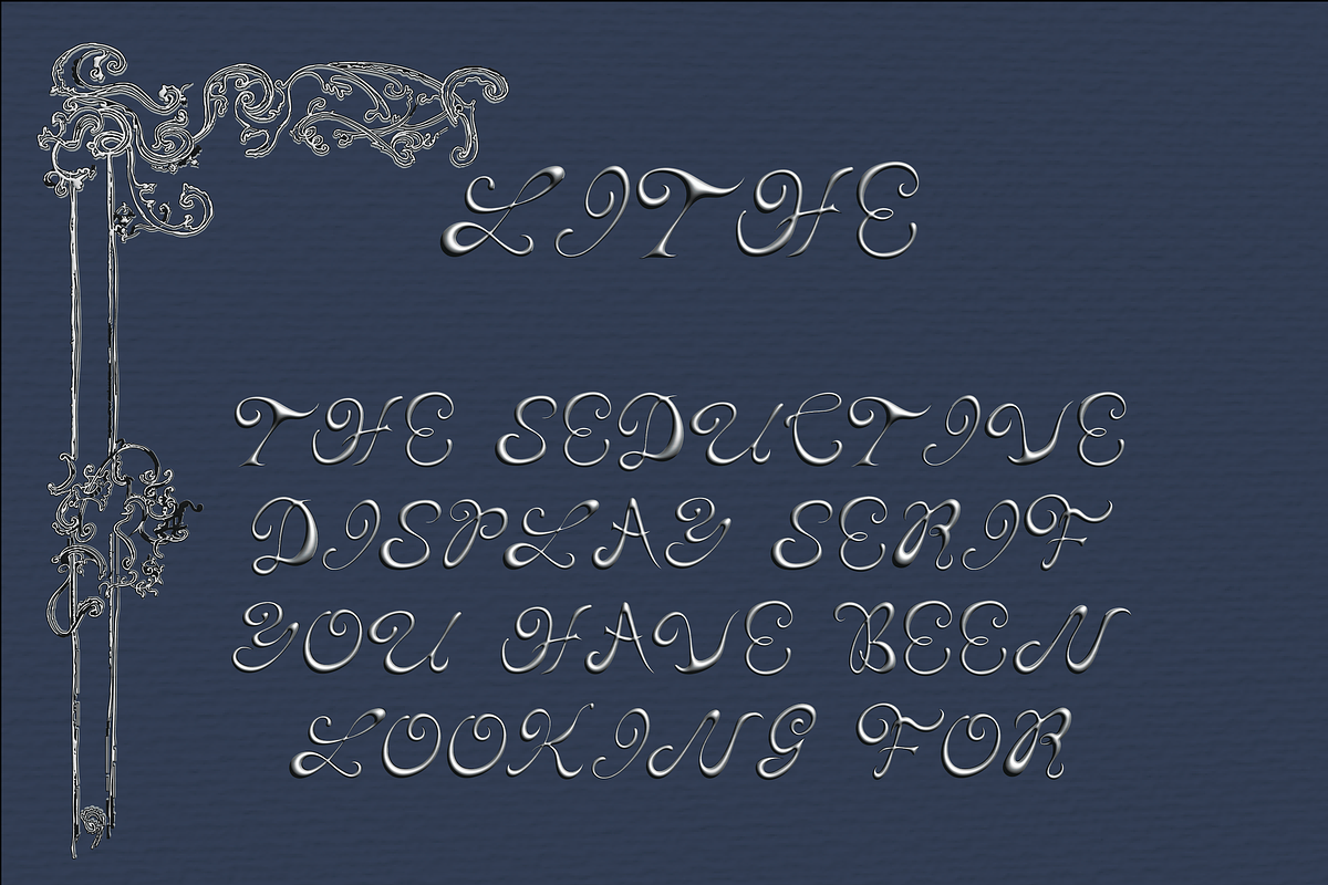 Lithe, A Handcrafted Display Serif, a Font by LLM Studios (Photo 4 of 6)
