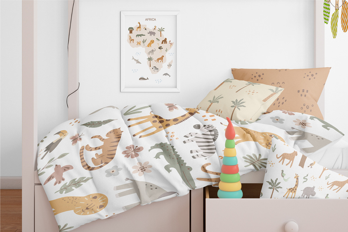 Safari Animals, Alphabet, Patterns, an Object Graphic by NinaFedorova (Photo 2 of 6)