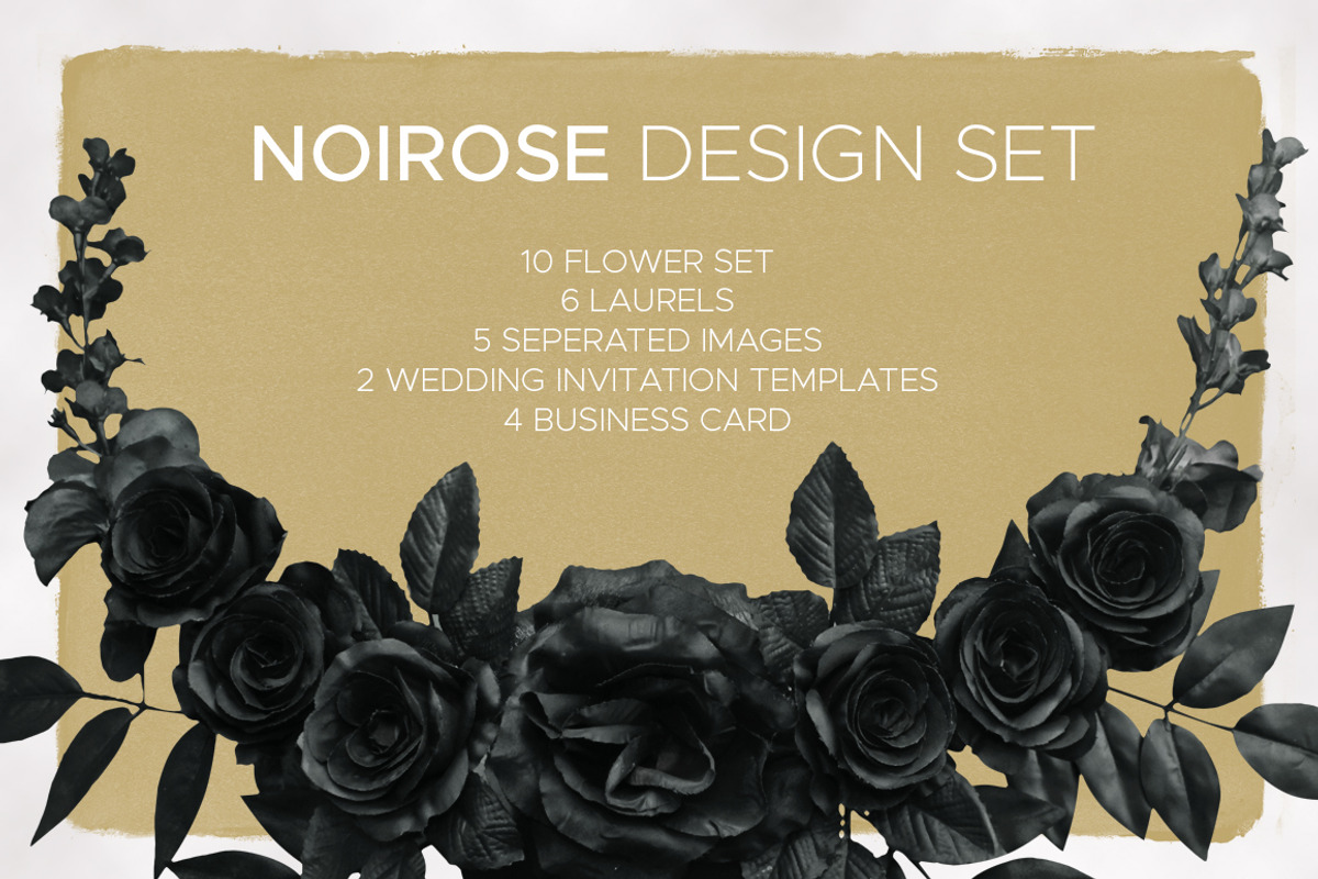 Noirose Wedding Design Set, an Object Graphic by lups design (Photo 1 of 11)
