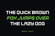 Geof – Futuristic Tech Display Font, a Sans Serif Font by Typebae (Thumbnail 5 of 8)