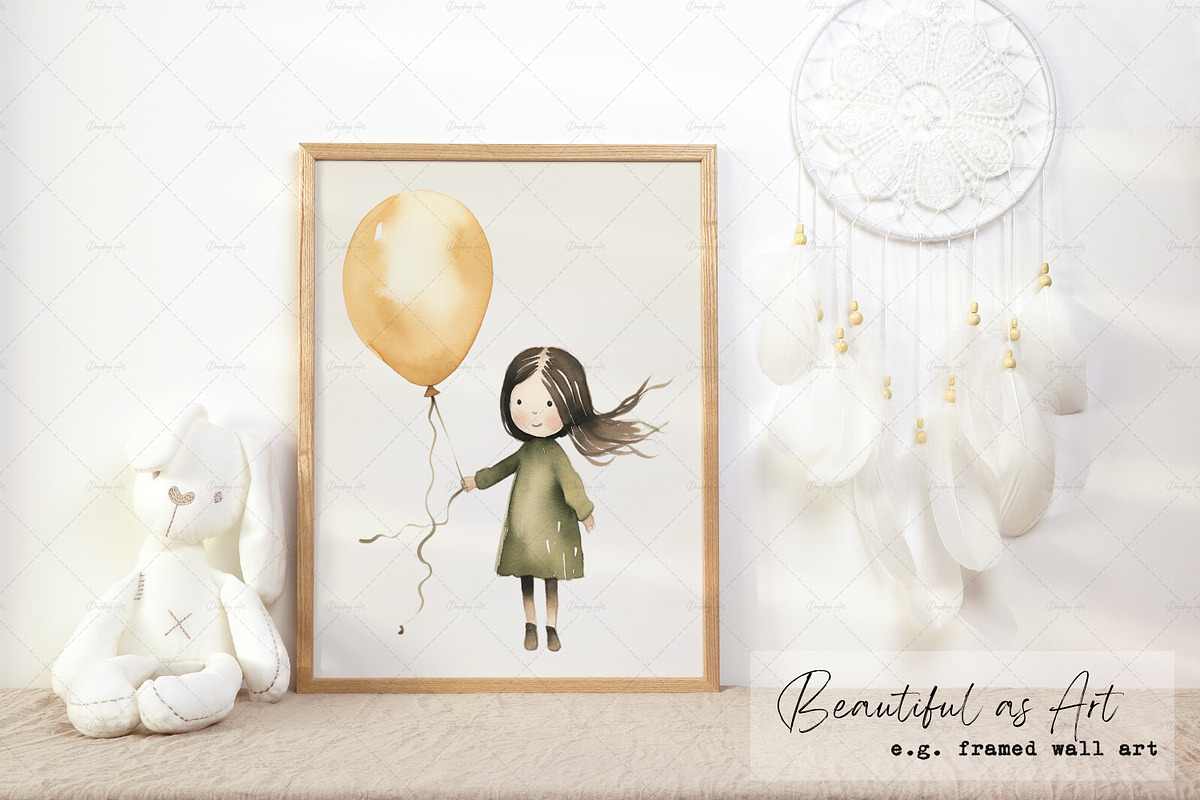 Watercolor Boho Childrens' Book Art, an Illustration by Dazzling Art Boutique (Photo 5 of 5)