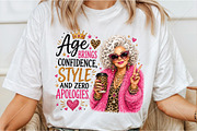Age Brings Style Glam Grandma, a Seasonal Illustration by Canvas Craft (Thumbnail 3 of 5)