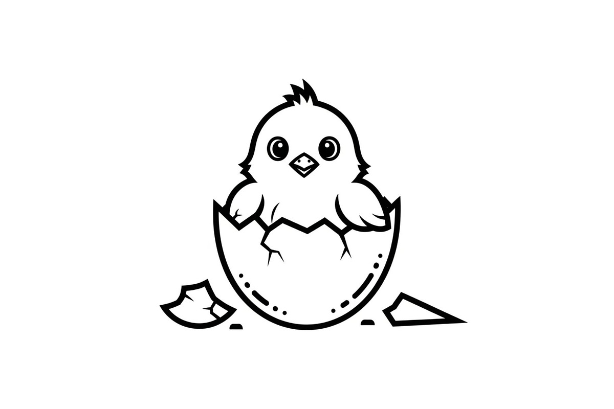 Cute Easter Chick Hatch Vector Bundl, an Illustration by jahid234 (Photo 46 of 51)