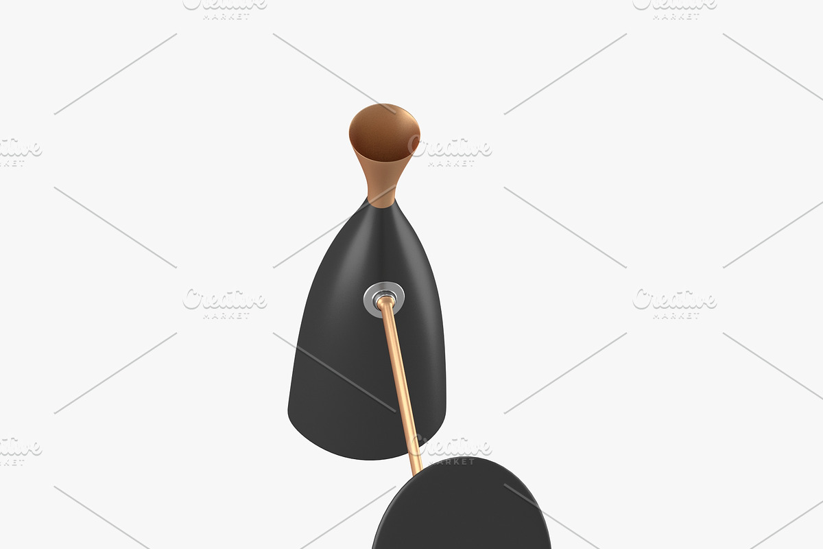 Wall lamp in black and gold, an Object 3D Model by CGTales (Photo 5 of 12)