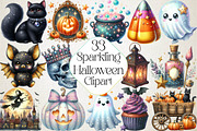 Sparkling Halloween Clipart, an Illustration by DreamPrint404 (Thumbnail 1 of 5)