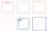 Coastal Stripe Frames PNG Bundle, a Seasonal Illustration by OK Design (Thumbnail 3 of 6)