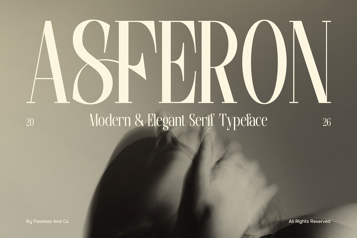 Asferon - Elegant Serif Font, a Serif Font by Flawless And Co (Photo 1 of 10)