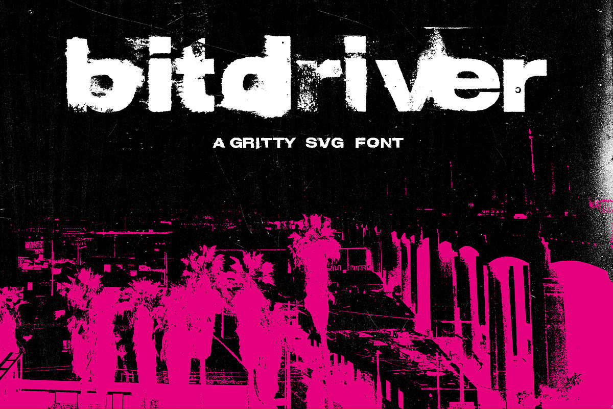 Bitdriver - OpenType SVG Font, a Sans Serif Font by DriverDesign (Photo 1 of 8)