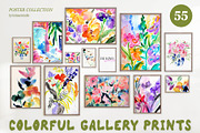 Bright Colorful Watercolor PRINTS, a Background Graphic by lerinartstudio (Thumbnail 1 of 11)