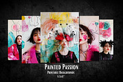 Painted Passion: Artsy Love Paper, a Background Graphic by NiiiNArt (Thumbnail 3 of 8)