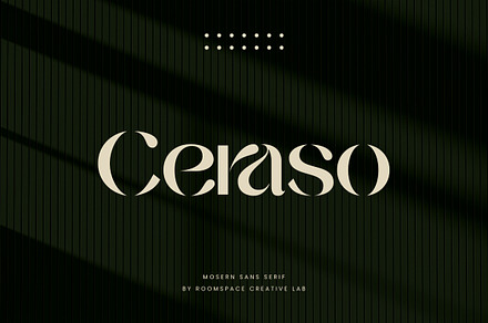 Ceraso - Elegant Branding Logo Font, a Sans Serif Font by roomspace