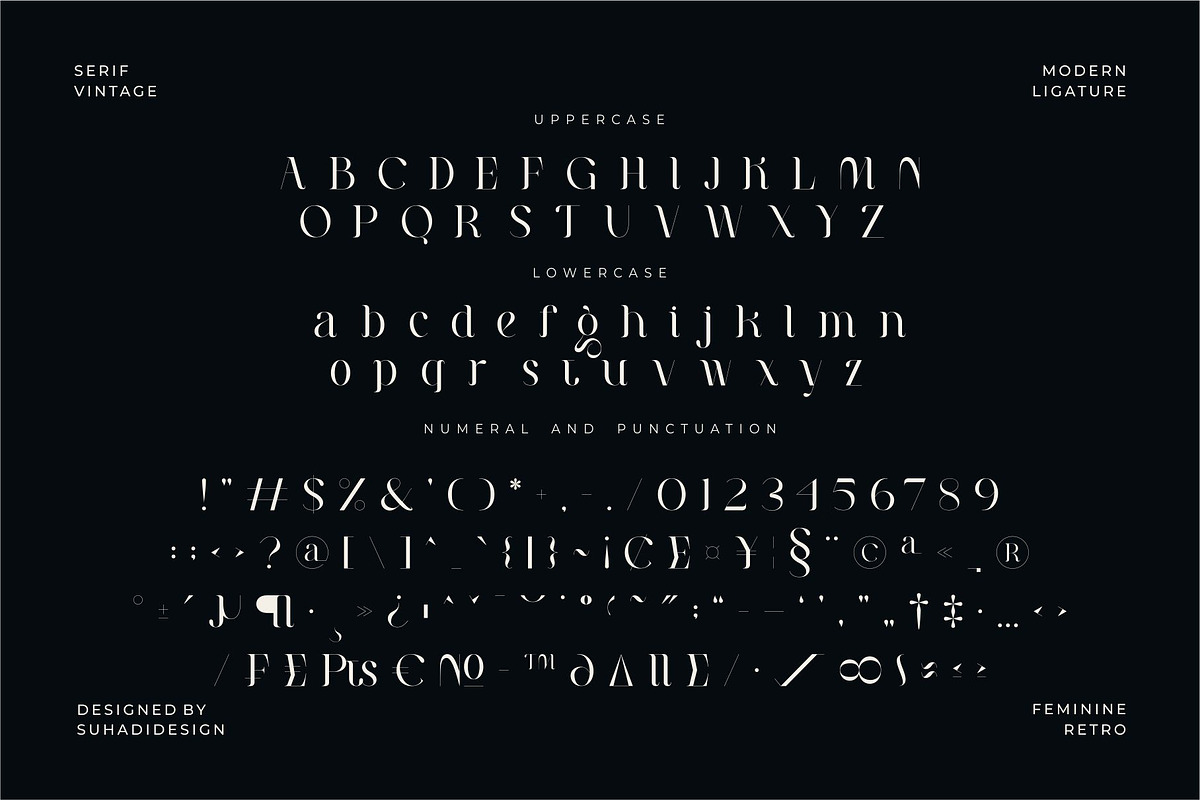 Milea Neira - Serif Vintage Ligature, a Serif Font by suhadidesign (Photo 11 of 11)