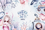 Under the sea watercolor set Part II, an Animal Illustration by Peace ART (Thumbnail 1 of 22)