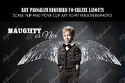 PHOTO ANGEL CHALK CLIPART, an Illustration by Artfanaticus (Thumbnail 2 of 5)