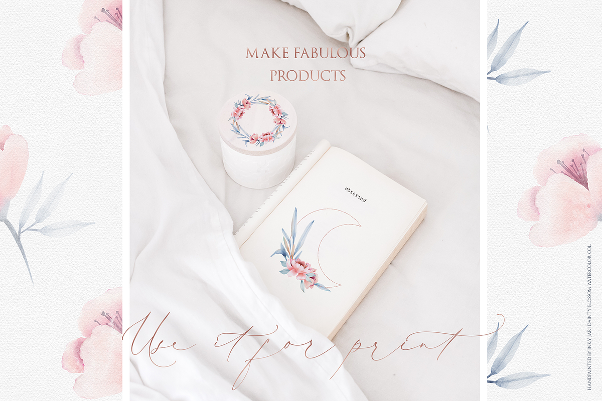 Watercolor Col. Dainty Blossom, a Texture Illustration by Inky Jar Design Studio (Photo 7 of 13)
