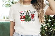 Christmas Highland Cow PNG, an Illustration by Daily.Designs (Thumbnail 3 of 5)