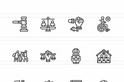 Global Human Rights & Social Justice, an Outline Icon by IconBunny (Thumbnail 2 of 2)