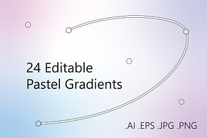 24 Editable Vector Gradients