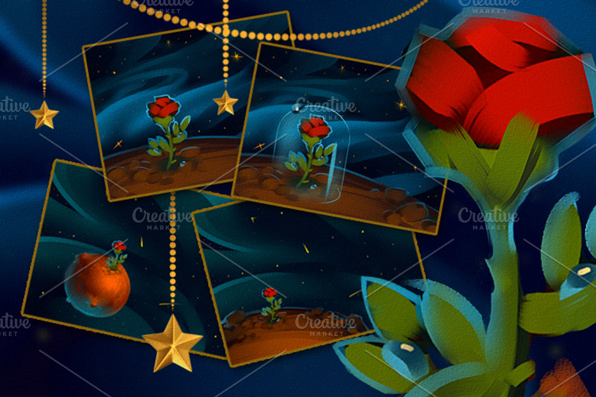The Little Prince Set, an Animal Illustration by Ira Cvetnaya (Photo 4 of 7)