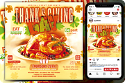 Thanksgiving Day Event Flyer, a Flyer Template by regalDRAW (Thumbnail 4 of 6)