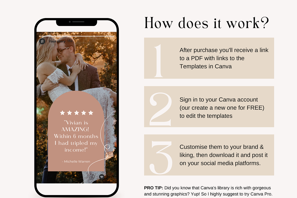 Instagram Story Templates Boho Canva, a Social Media Template by HerstedHertz (Photo 5 of 7)