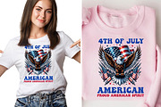 American USA Flag T-Shirt Design SVG, a Seasonal Illustration by Creative Arslan (Thumbnail 5 of 5)