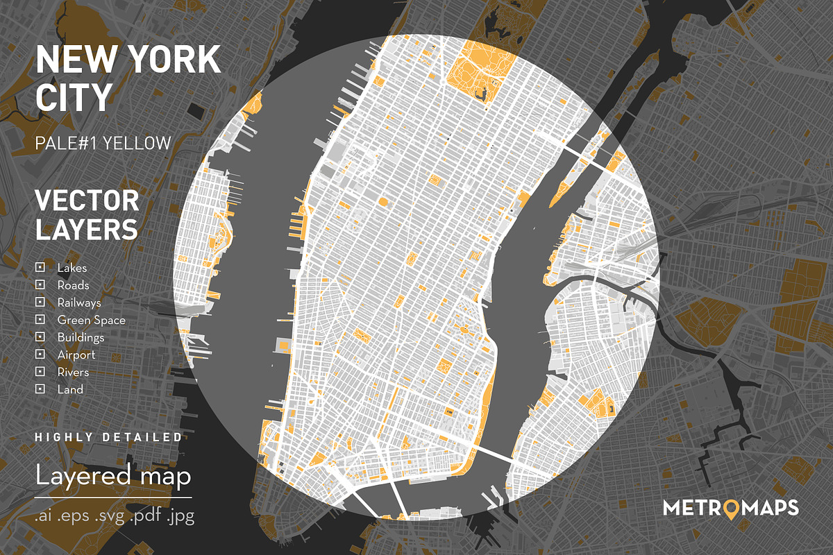 SALE – 40% off – New York Map, an Illustration by MetroMaps (Photo 1 of 3)