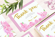 Pink Lilac Watercolor Wedding Suite, a Stationery Template by Love Design (Thumbnail 5 of 14)