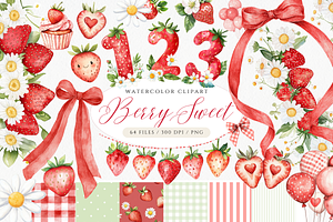 Berry Cute Strawberry Clipart