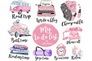 Planner Icons Clip Art, To Do List, an Illustration by Collart Studio (Thumbnail 1 of 3)