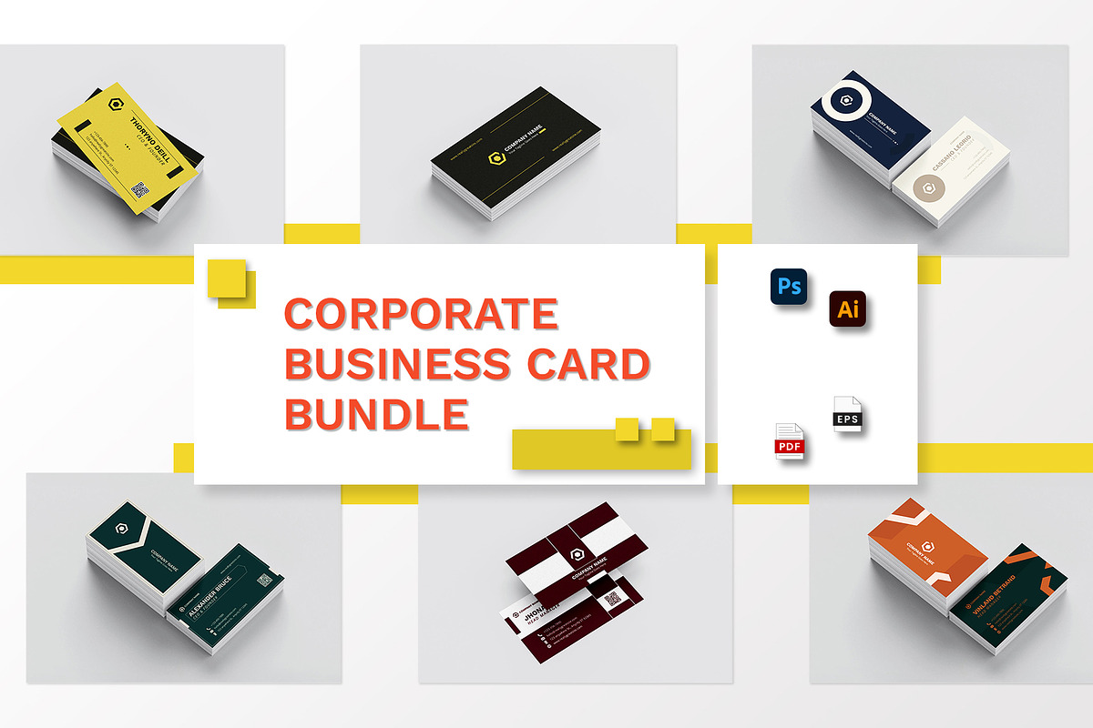 Bundle Corporate Business Card, a Business Card Template by Artnivora.Std