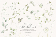 Watercolor Floral Green Ivy Leaf Set, a Decorative Illustration by Veris Studio (Thumbnail 13 of 15)