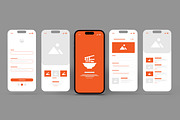 Mobile App Wireframe UI UX Design, a Wireframe Template by MightyDesign (Thumbnail 1 of 6)