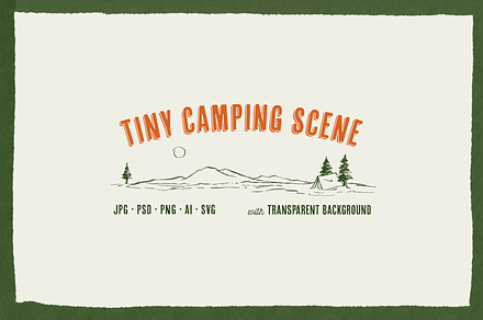 Tiny Camping Scene