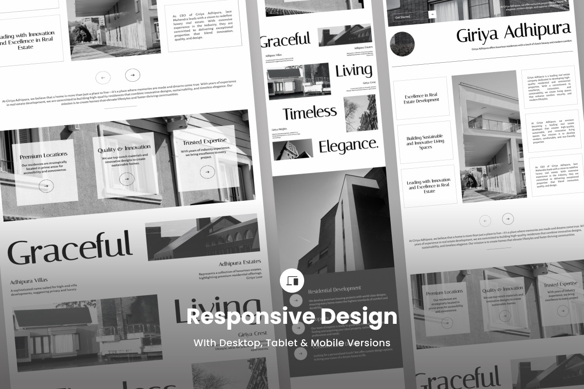Giriya Adhipura - Real Estate UI Kit, a Landing Page Template by productype1 (Photo 3 of 5)