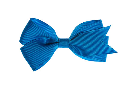 Beautiful blue gift bow, isolated on, a Holiday Photo by COLORFUL