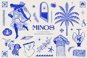 Minos Mediterranean Clip Art, an Object Graphic by Studio Ludis (Thumbnail 1 of 7)