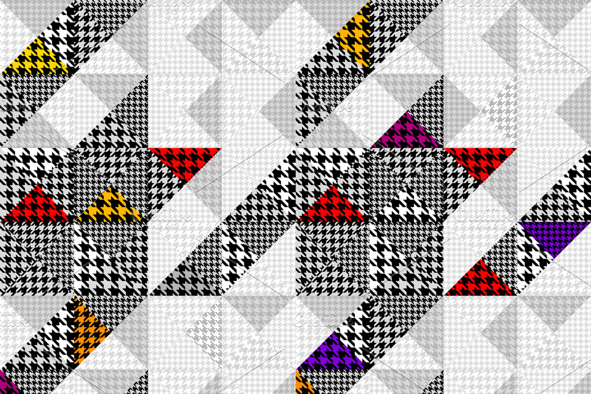Seamless hound's-tooth patterns, a Pattern Graphic by tkdesign (Photo 6 of 7)