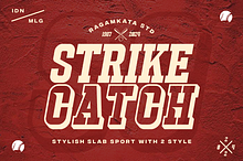 Strike Catch - Slab Sport Font