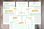 2021 Financial Planner - 10+ pages!, a Stationery Template by Genesis Printables (Thumbnail 1 of 2)
